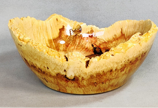 Handmade Wooden Bowl / Maple Burl Wood